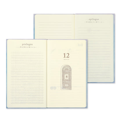 Midori Diary Gate 12-Month Planner | Blue