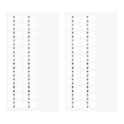 Midori Index Label Chiratto Stickers Numbers Grey