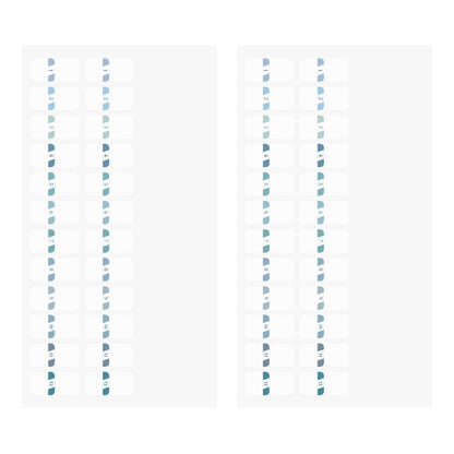 Midori Index Label Chiratto Stickers Numbers Blue
