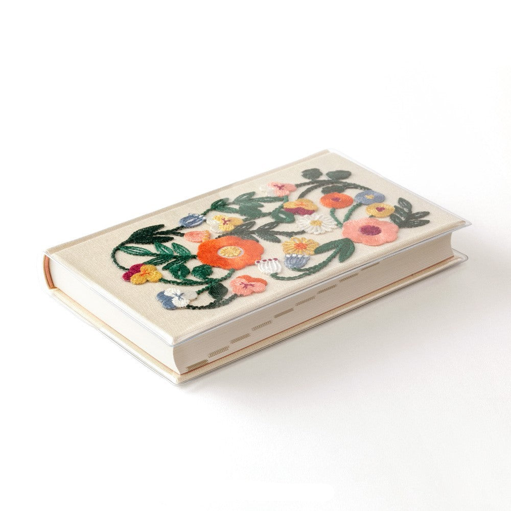 Midori 5 Years Diary | Embroidery Flower Beige