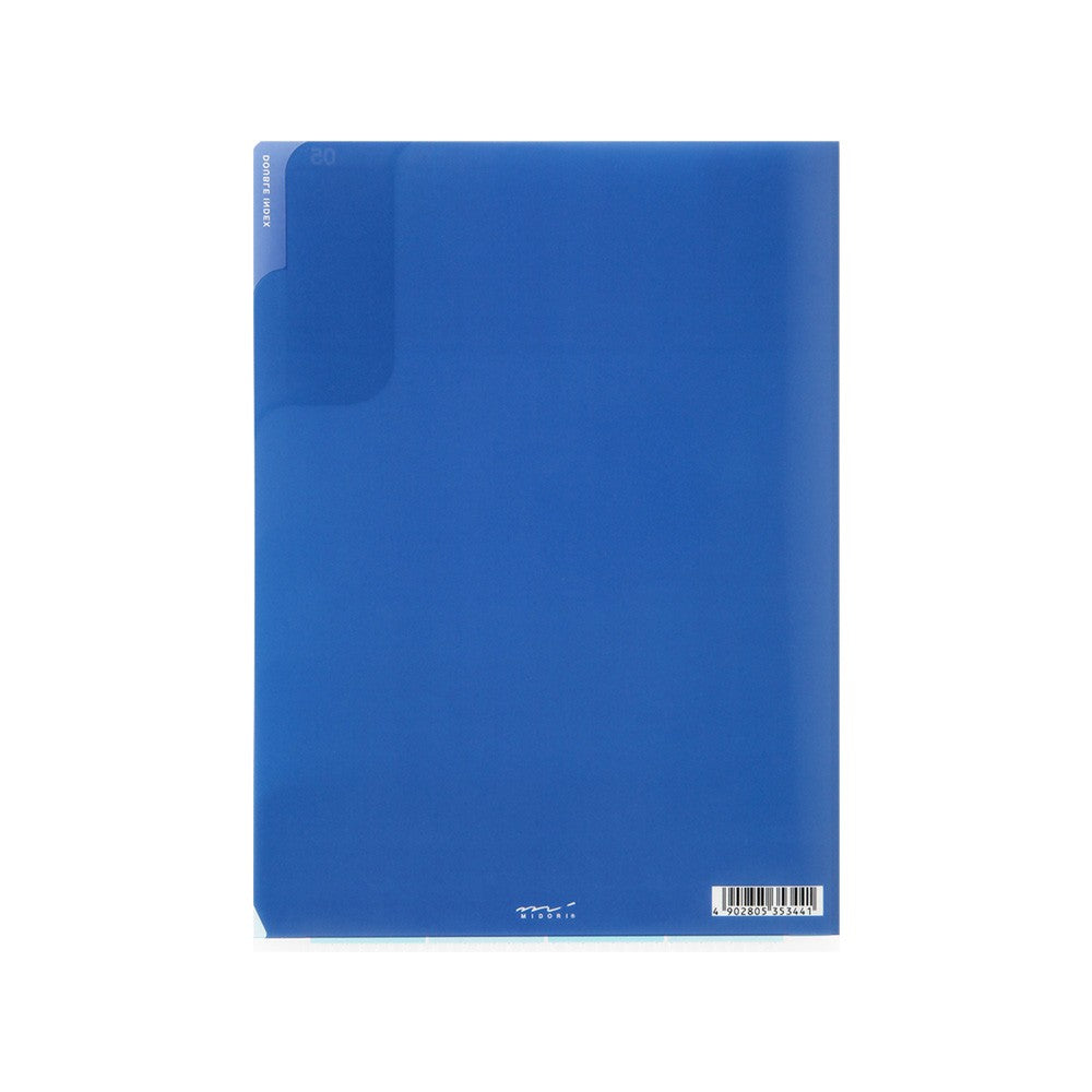 Midori A5 2-Way Folder | Blue
