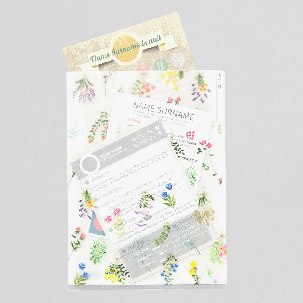 Midori A5 Folder | Dried flowers
