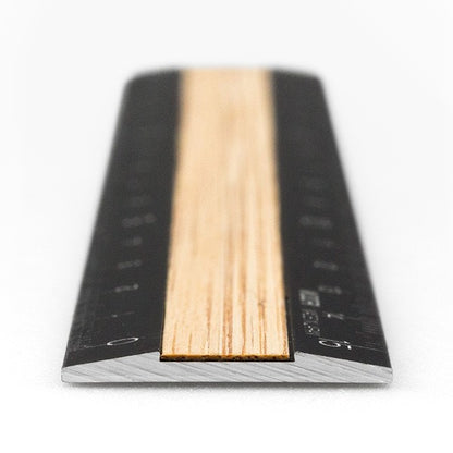 Midori Ruler 15cm Black - Light Wood