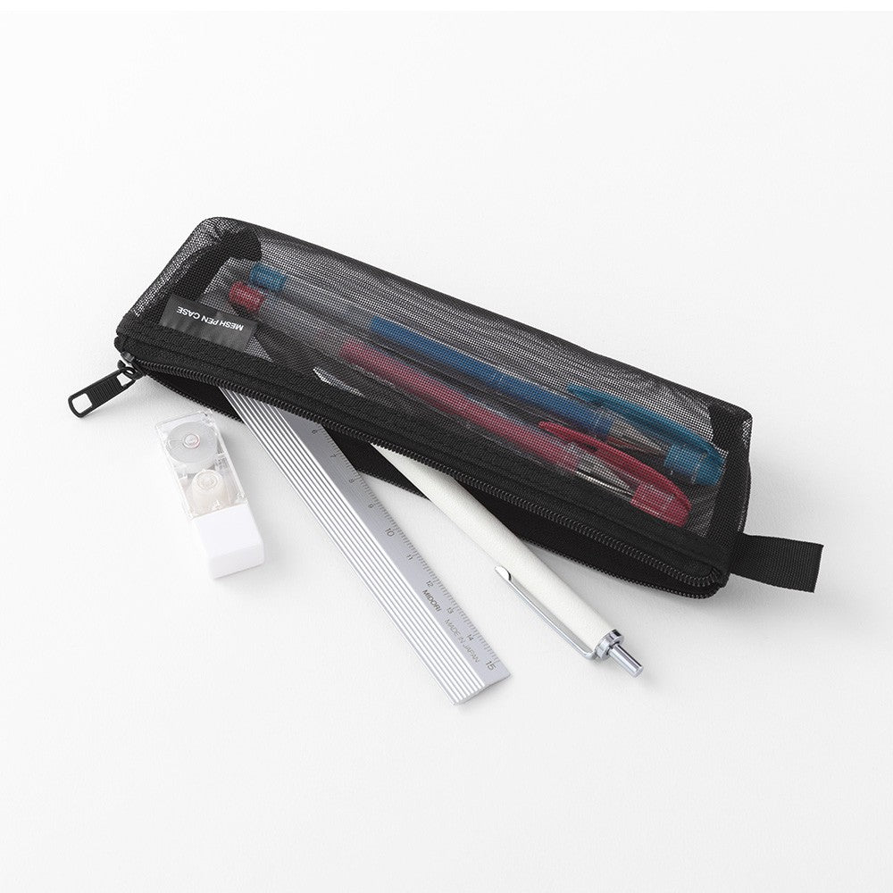 Midori Mesh Pen Case Black