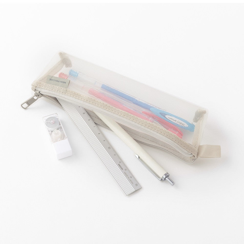 Piórnik Midori Mesh Pen Case Szary