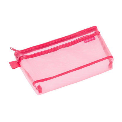 Midori Mesh Pen Pouch Pink