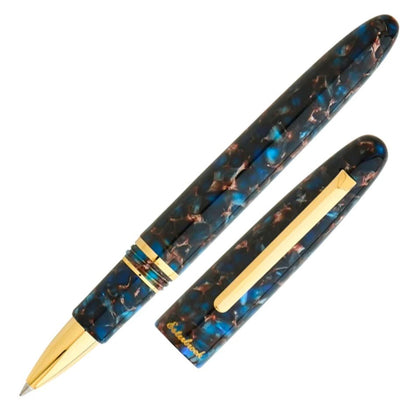 Esterbrook Estie Rollerball Pen Nouveau Blue Gold Trim