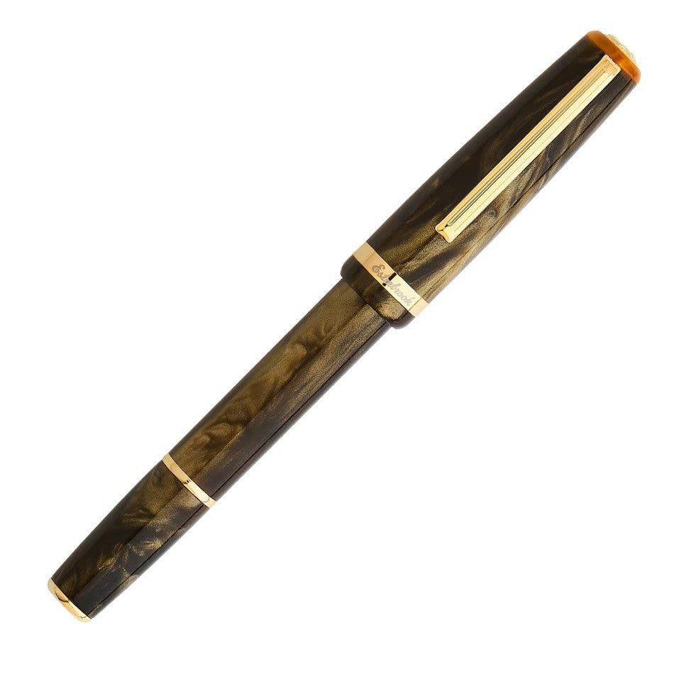 Esterbrook JR Pocket Fountain Pen Pumpkin Latte Gold Trim