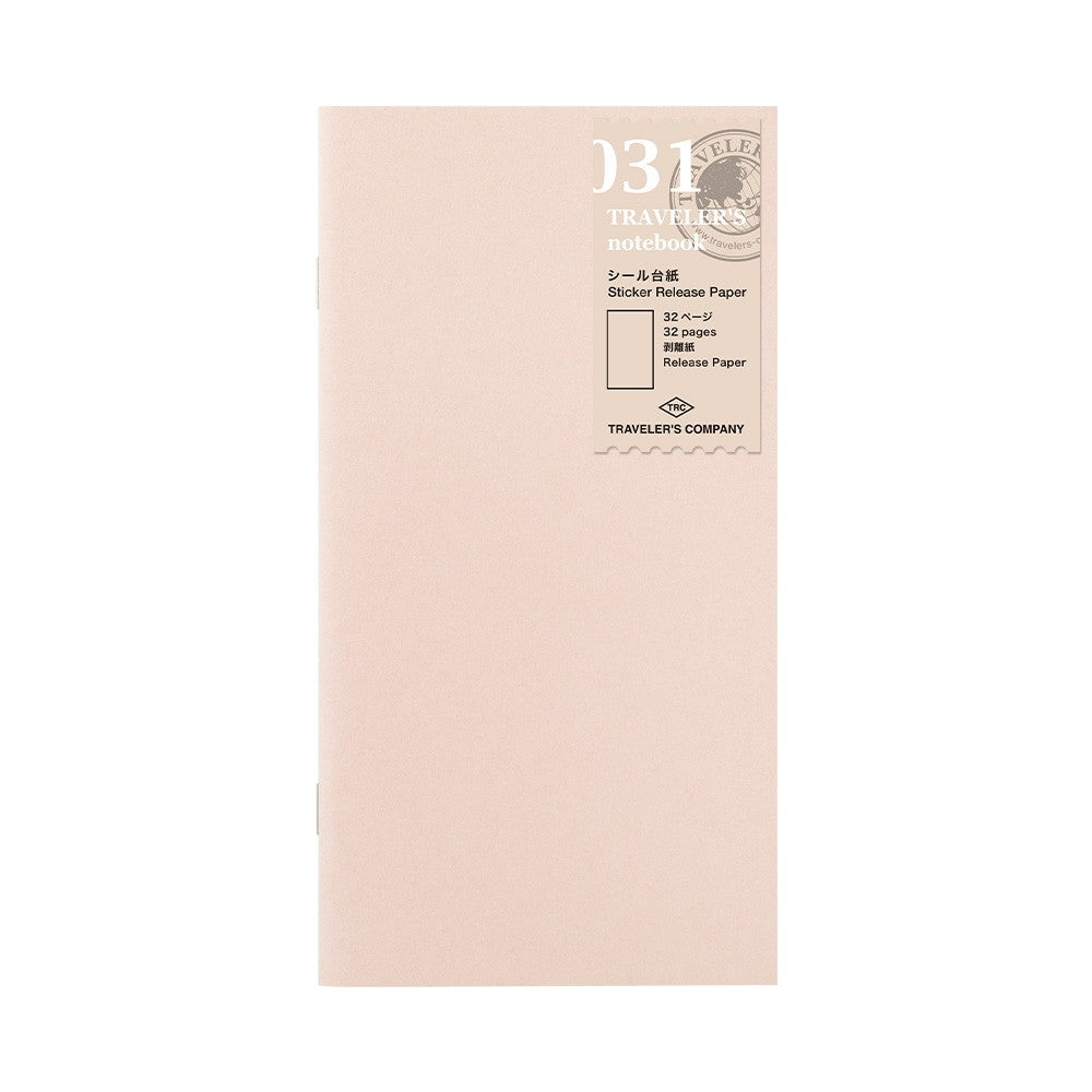 Wkład do Traveler's Notebook 031: Sticker Release Paper