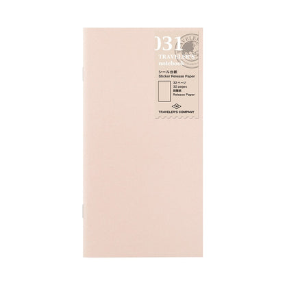Wkład do Traveler's Notebook 031: Sticker Release Paper