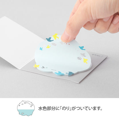 Midori Katanuki Fusen Sticky Notes Birds