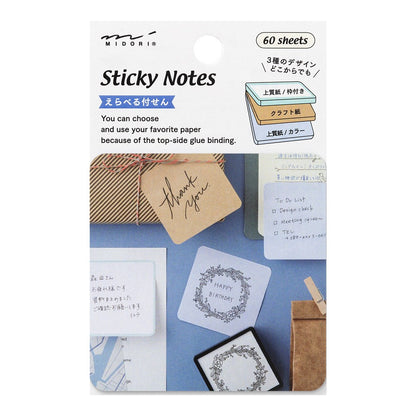 Karteczki samoprzylepne Midori Choise Sticky Notes | Cold Colors