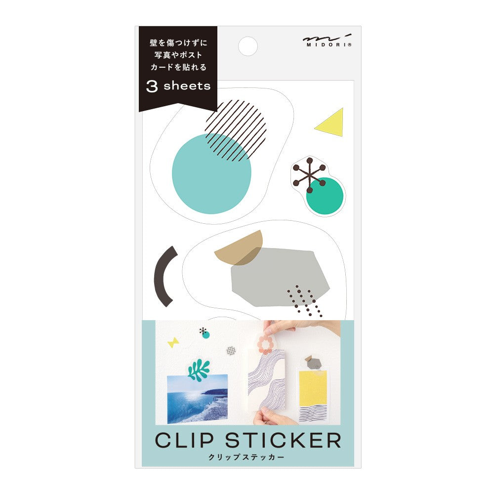 Midori Clip Sticker Geometric Patterns