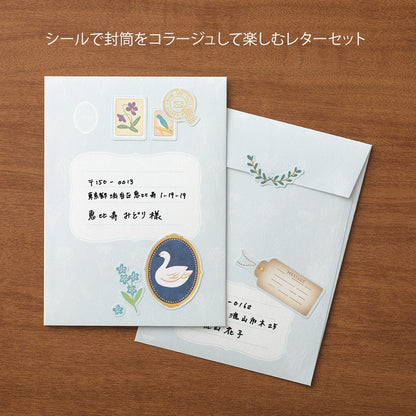 Midori 921 Collage Bird Stationery