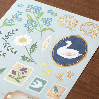 Midori 921 Collage Bird Stationery