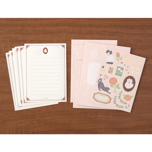 Midori 922 Collage Cat Stationery