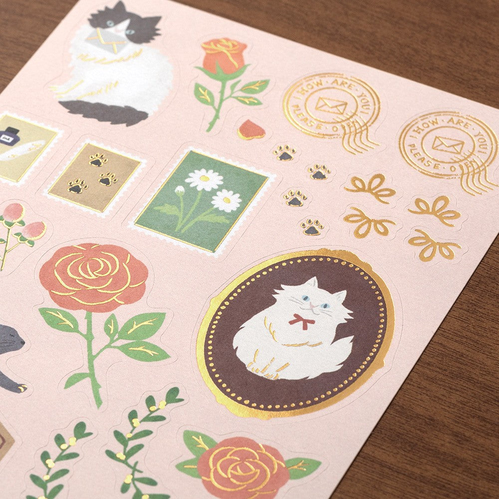 Midori 922 Collage Cat Stationery