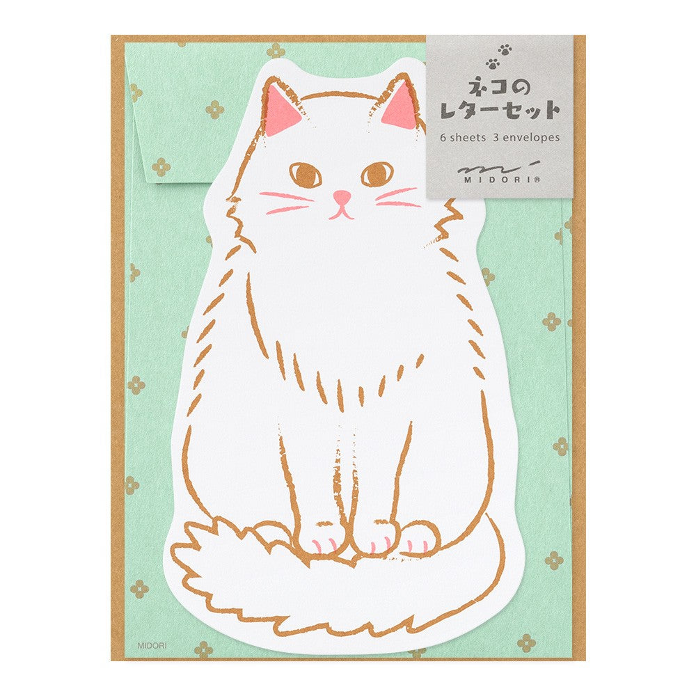 Midori 924 Die-cut Cat Stationery