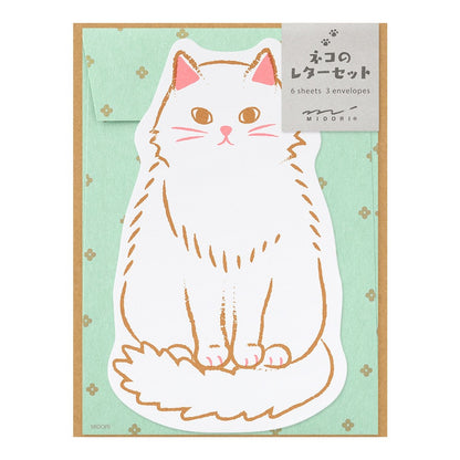 Midori 924 Die-cut Cat Stationery