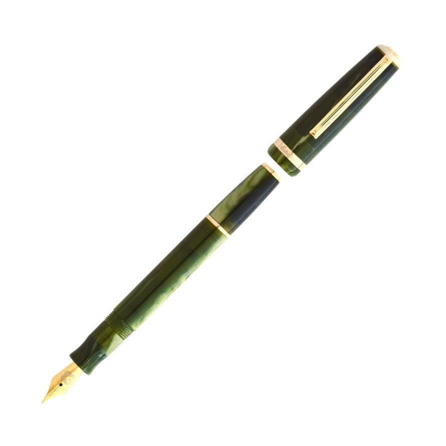 Esterbrook JR Pocket Palm Green Gold Trim Fountain Pen