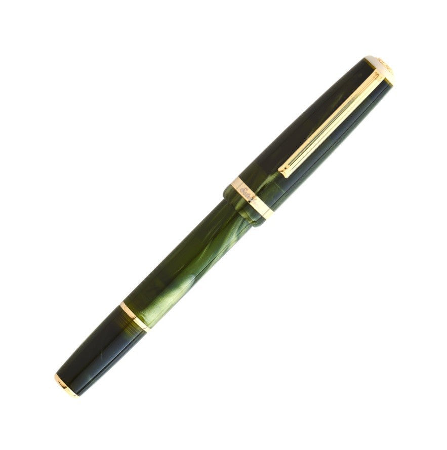 Esterbrook JR Pocket Palm Green Gold Trim Fountain Pen