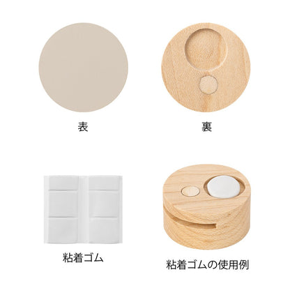 Midori Wooden Picture Clip Grey
