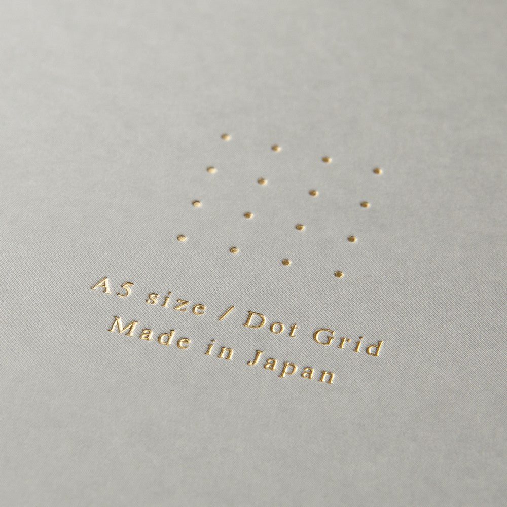 Notatnik na Spirali Midori Color Dot Grid A5 Szary