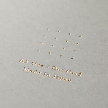 Notatnik na Spirali Midori Color Dot Grid A5 Szary