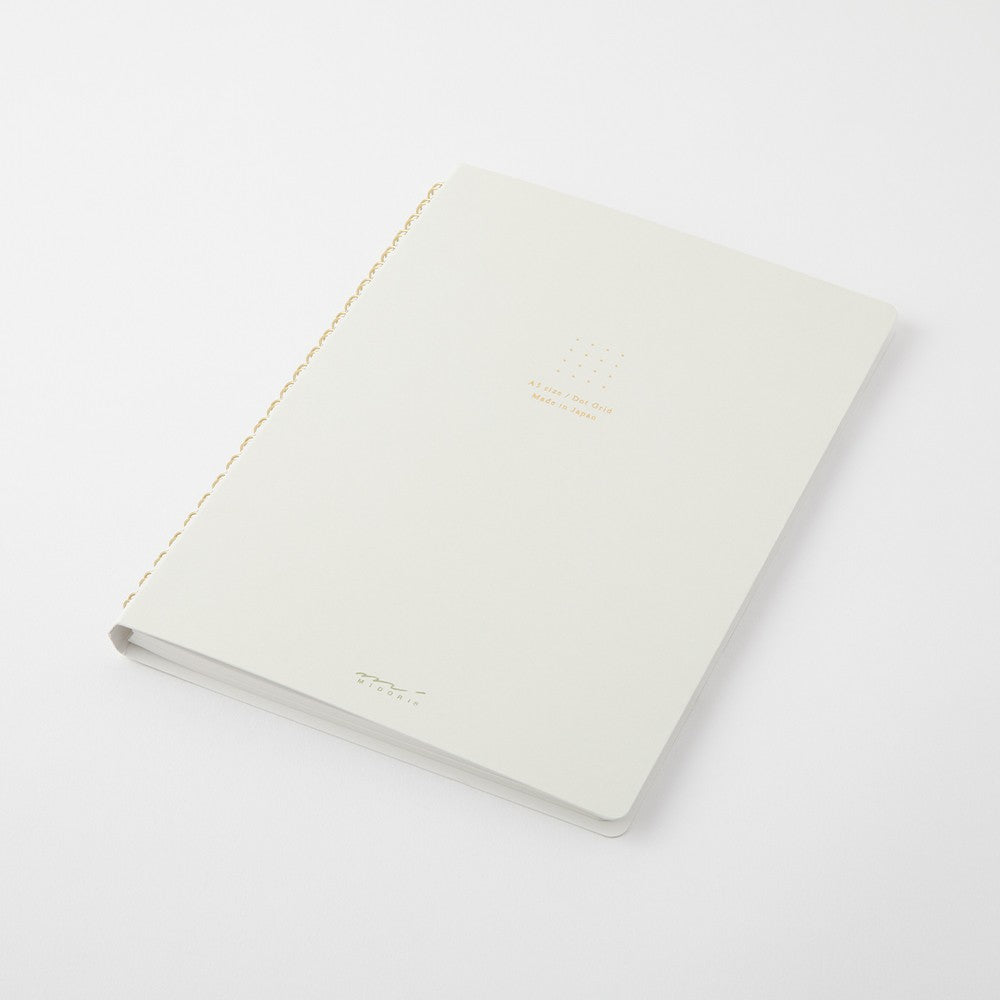 Midori Color Dot Grid Spiral Notebook A5 White