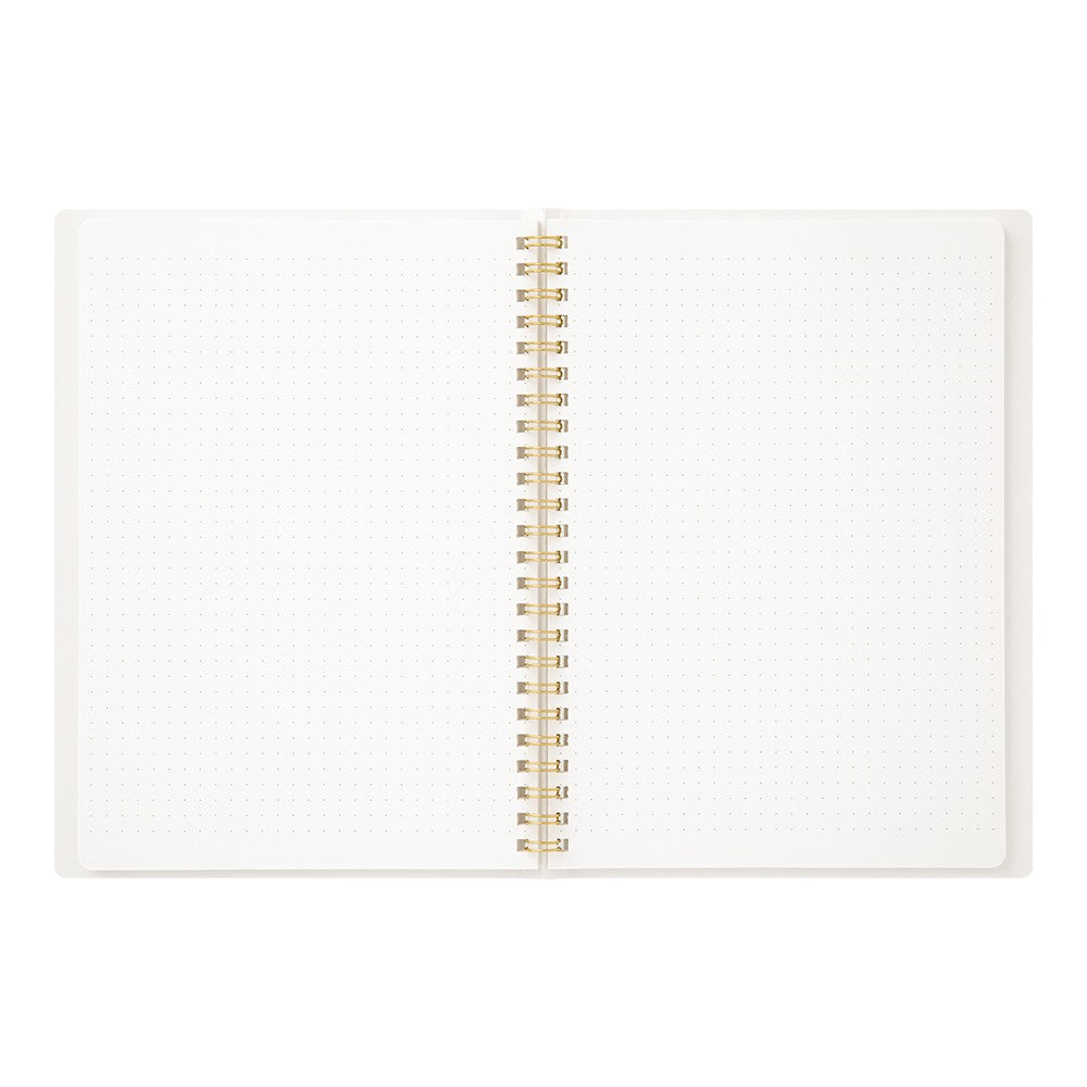 Midori Color Dot Grid Spiral Notebook A5 White
