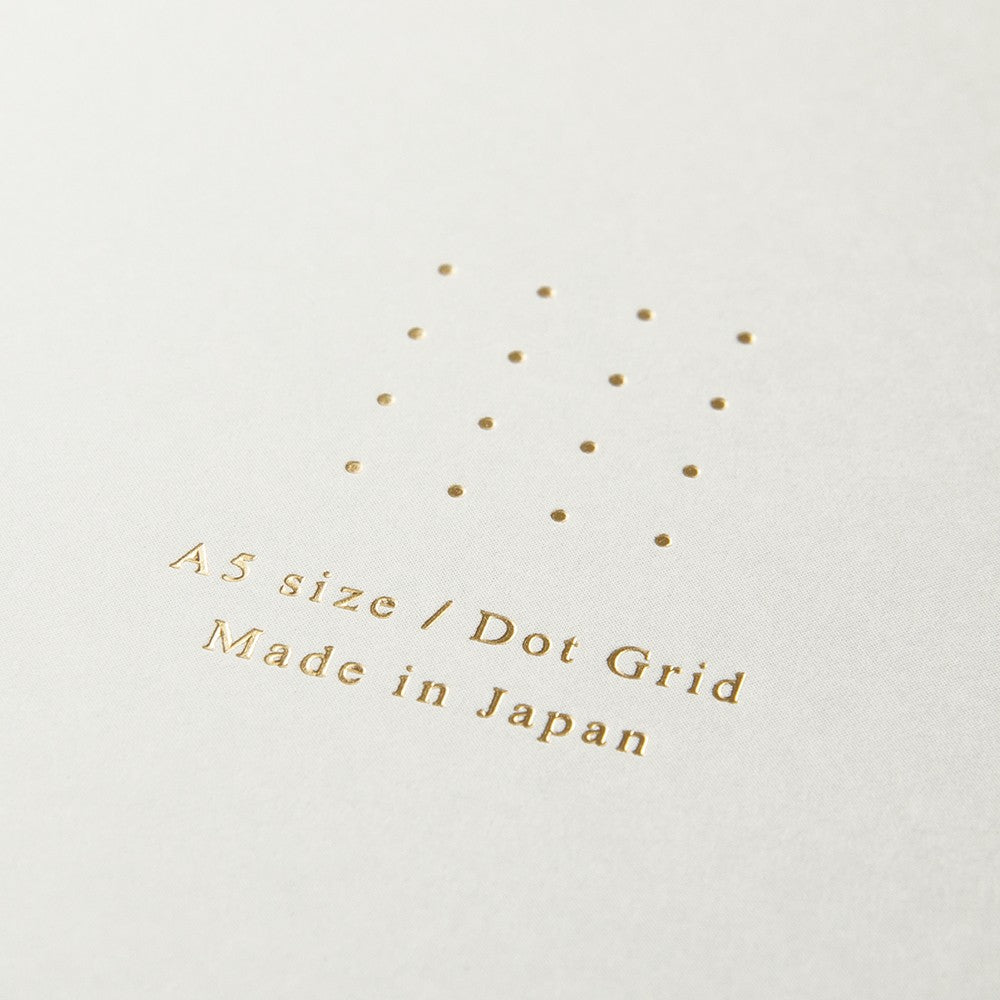 Midori Color Dot Grid Spiral Notebook A5 White
