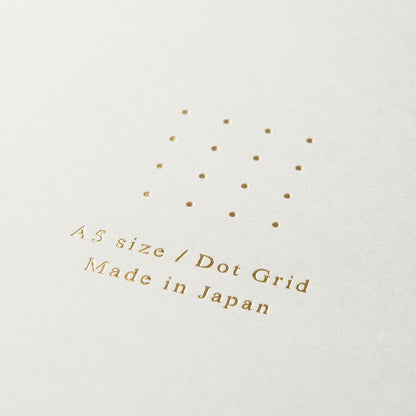 Midori Color Dot Grid Spiral Notebook A5 White