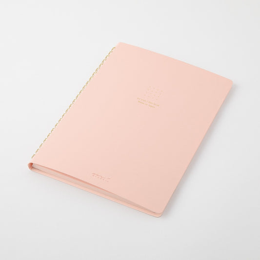 Midori Color Dot Grid Spiral Notebook A5 Pink