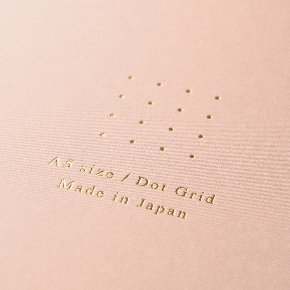 Midori Color Dot Grid Spiral Notebook A5 Pink