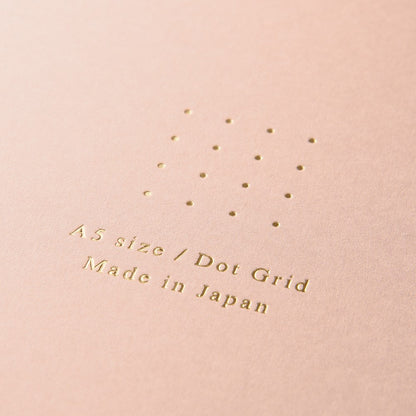 Midori Color Dot Grid Spiral Notebook A5 Pink