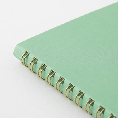 Midori Color Dot Grid Spiral Notebook A5 Green