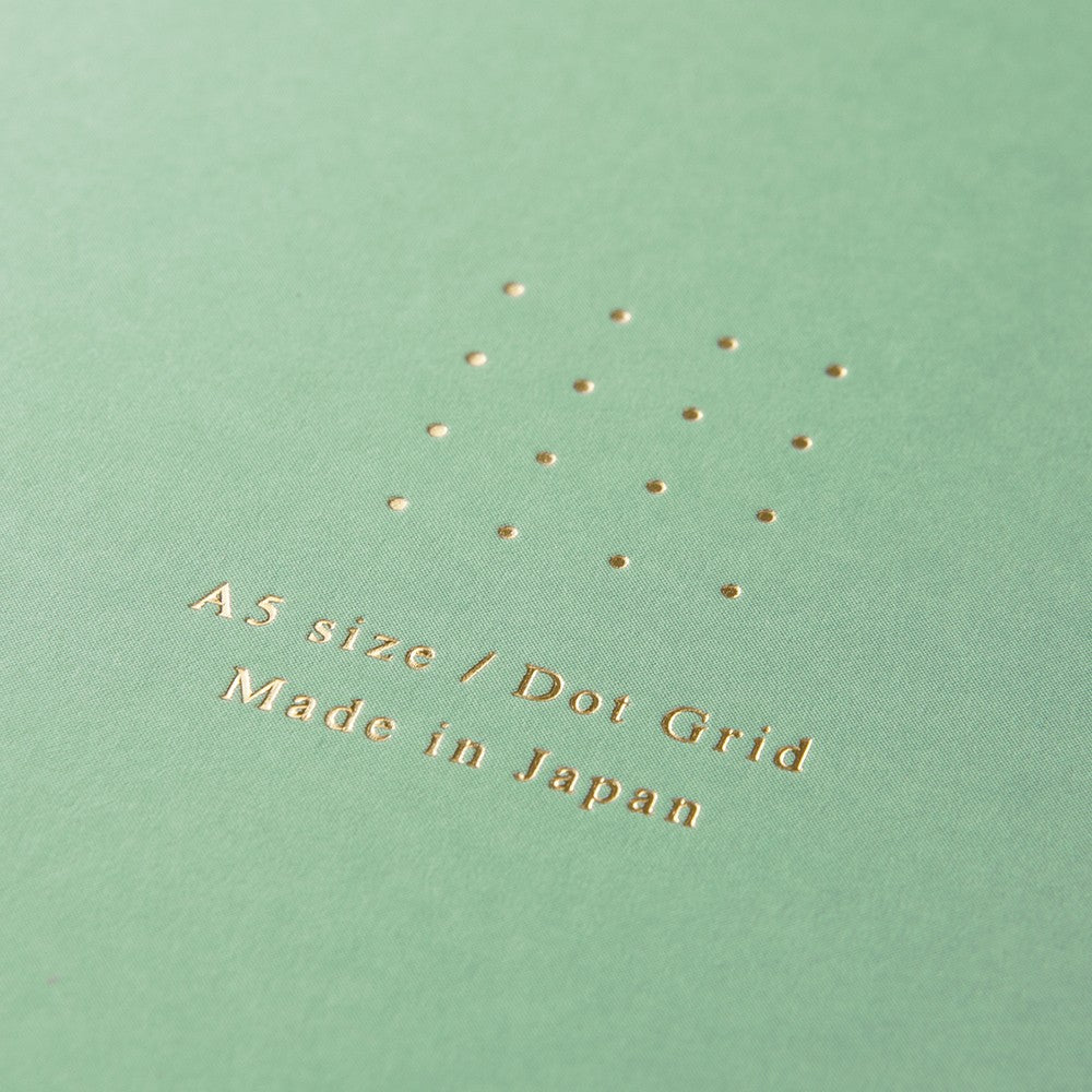 Midori Color Dot Grid Spiral Notebook A5 Green