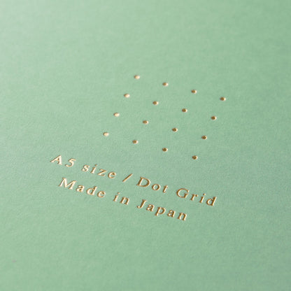 Midori Color Dot Grid Spiral Notebook A5 Green