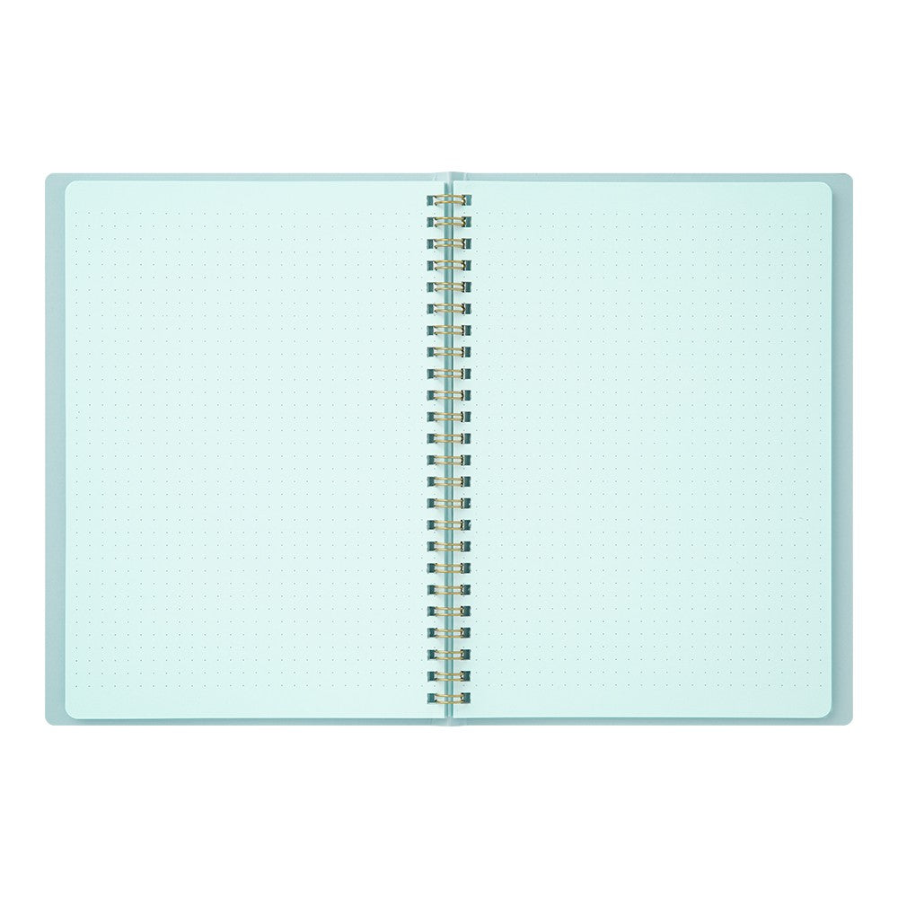 Midori Color Dot Grid Spiral Notebook A5 Blue