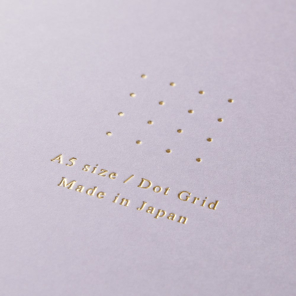 Midori Color Dot Grid Spiral Notebook A5 Violet