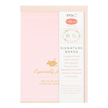 Midori Signature Board Greeting Card | Wreath