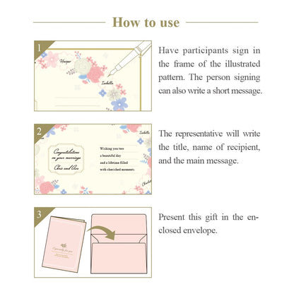 Midori Signature Board Greeting Card | Wreath