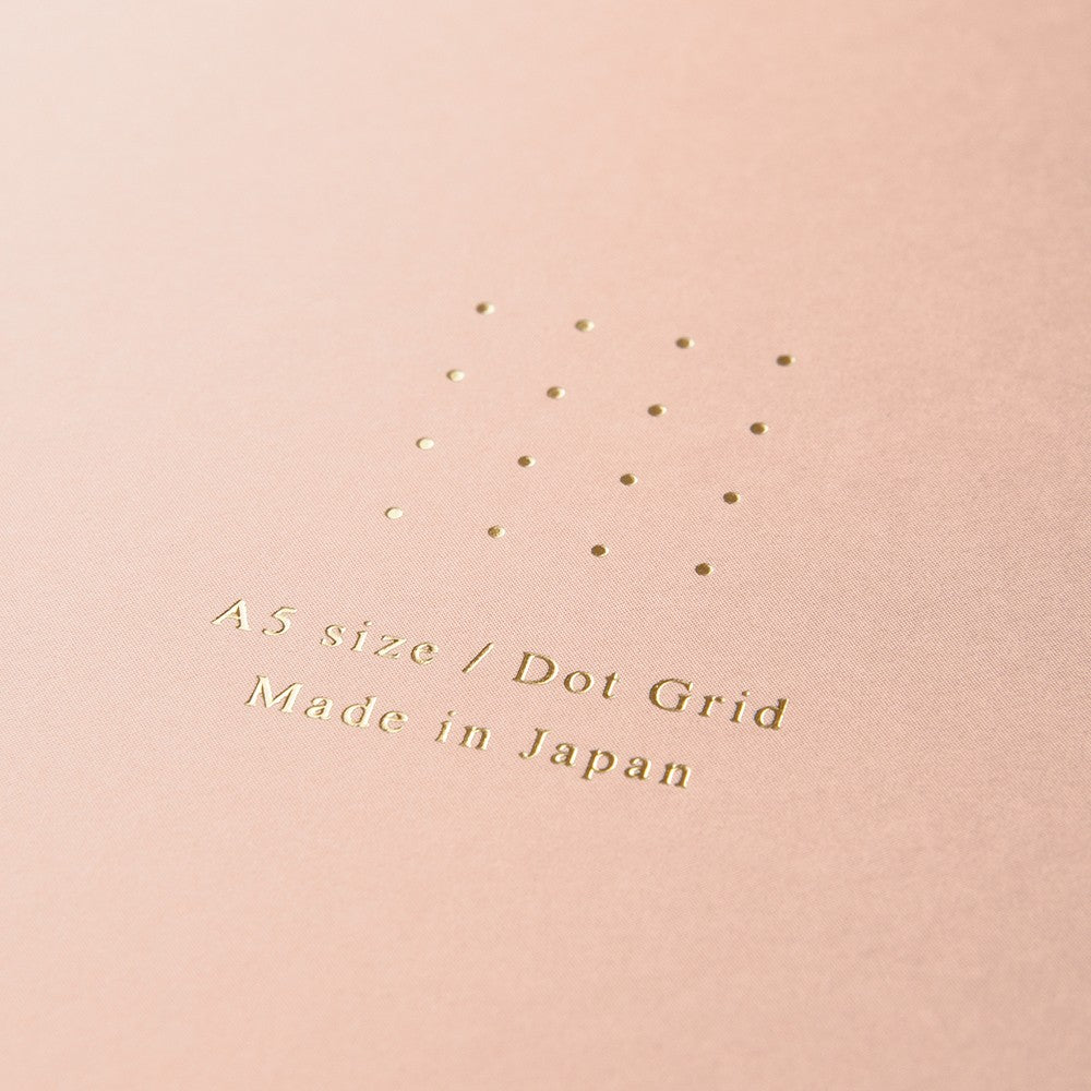 Pad Midori Color Dot Grid A5 Różowy