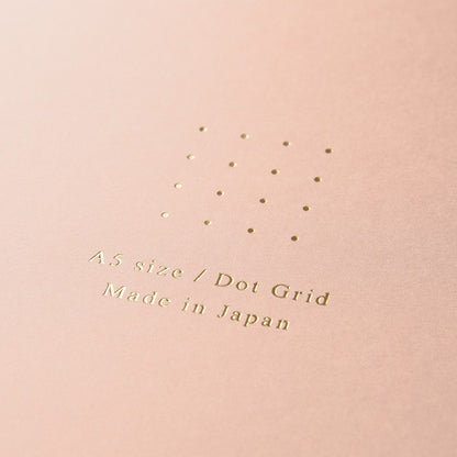 Pad Midori Color Dot Grid A5 Różowy