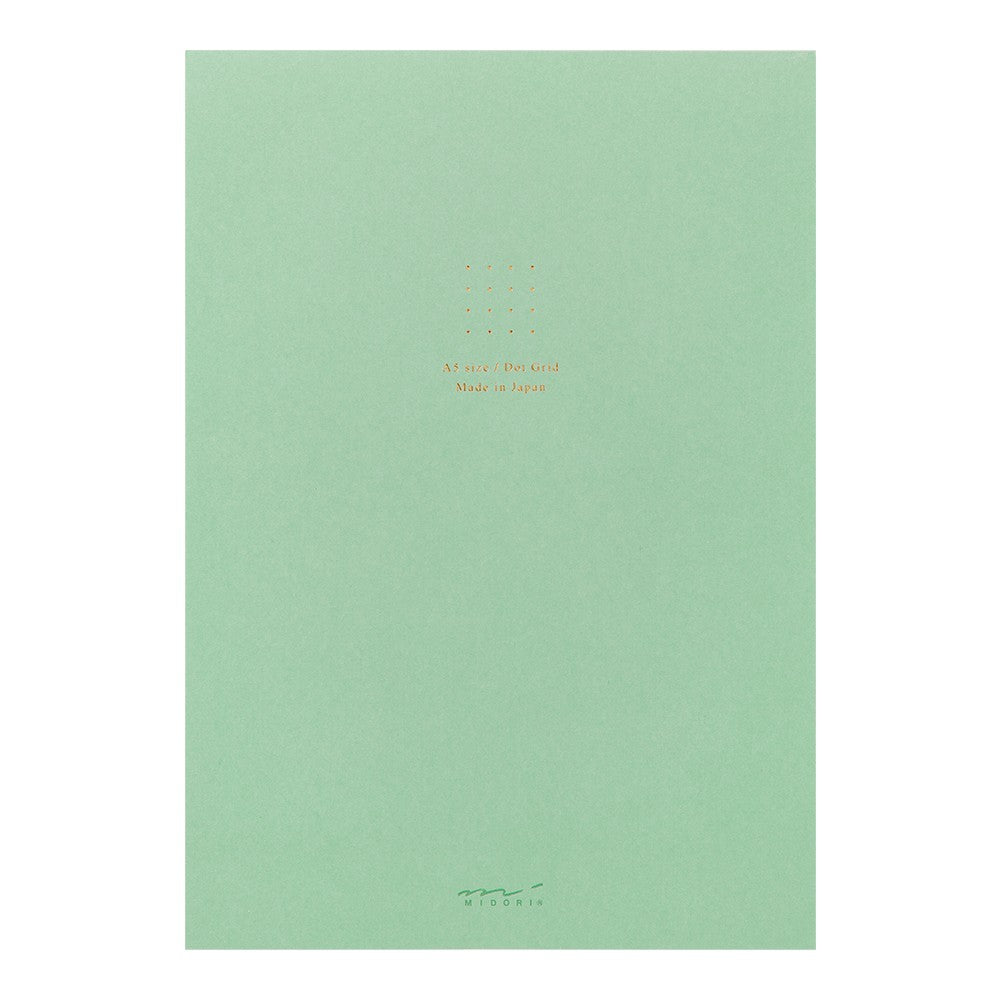 Pad Midori Color Dot Grid A5 Zielony