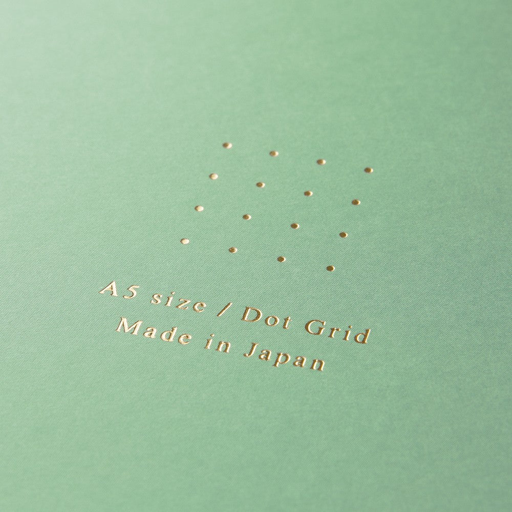 Pad Midori Color Dot Grid A5 Zielony