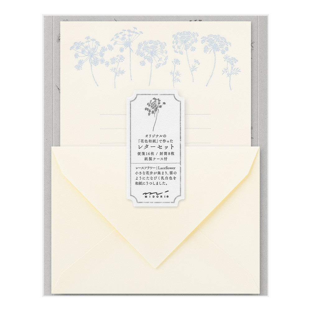 Papeteria Midori 317 Flower Color Washi Paper Biała