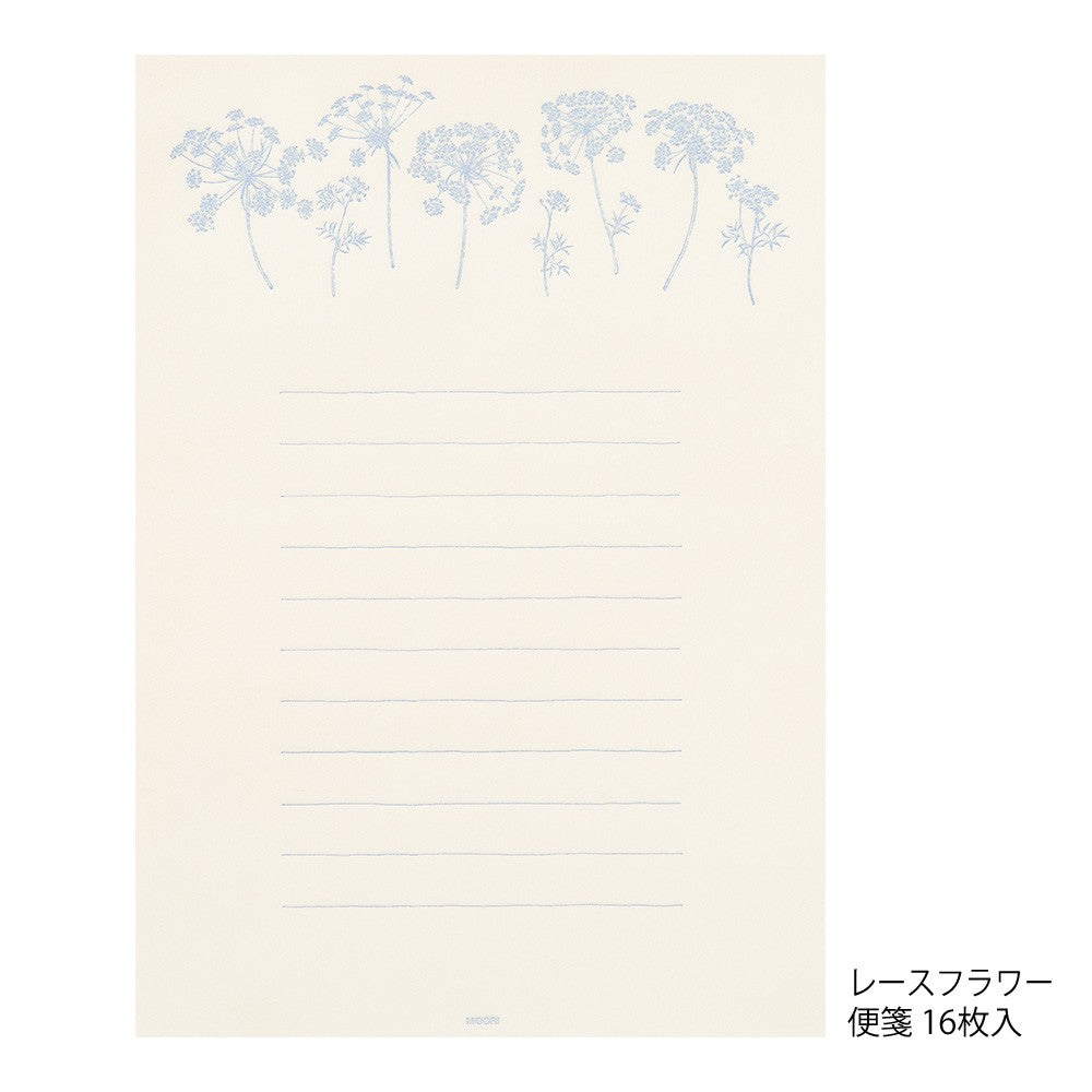 Papeteria Midori 317 Flower Color Washi Paper Biała