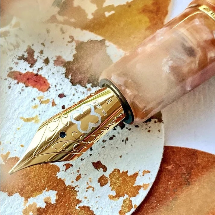 Esterbrook Estie Petrified Forest Gold Trim Fountain Pen