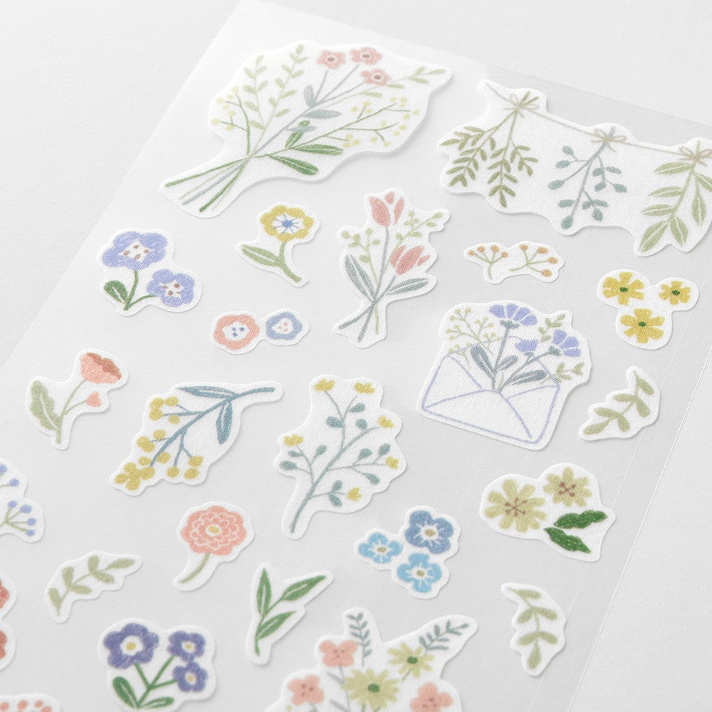 Midori Two Sheets Stickers | Flower